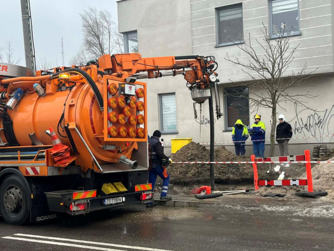 Pożar gazociągu w Szczecinie