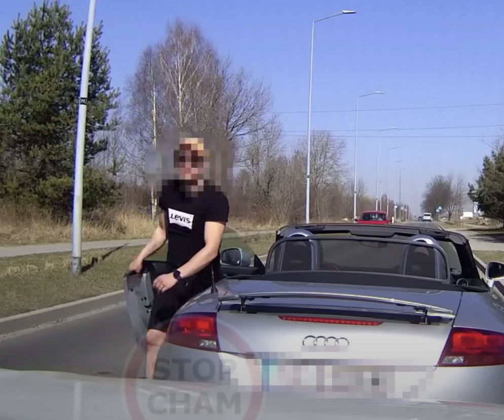 Kierowca Audi urażony klaksonem