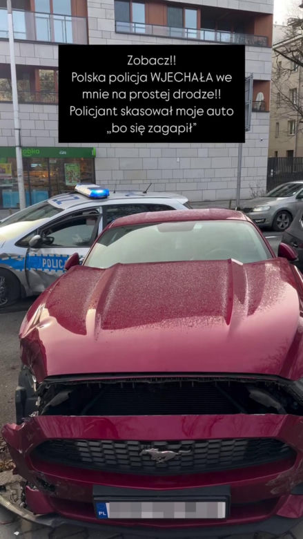 Karolina Pajączkowska miała wypadek przez policjanta! Auto skasowane!