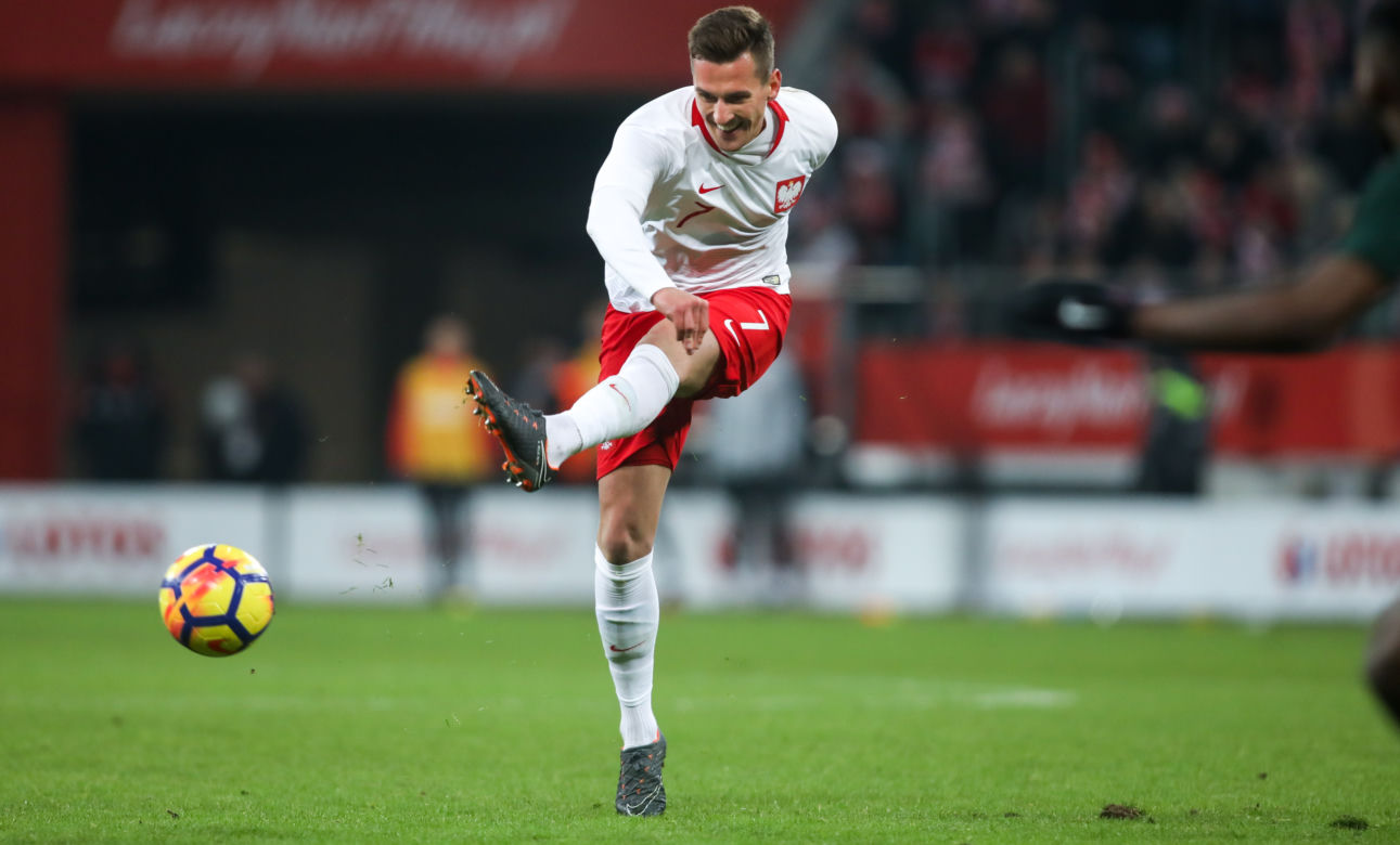 Arkadiusz Milik - urodzony w Tychach zawodnik stawiał pierwsze piłkarskie kroki  w Rozwoju Katowice