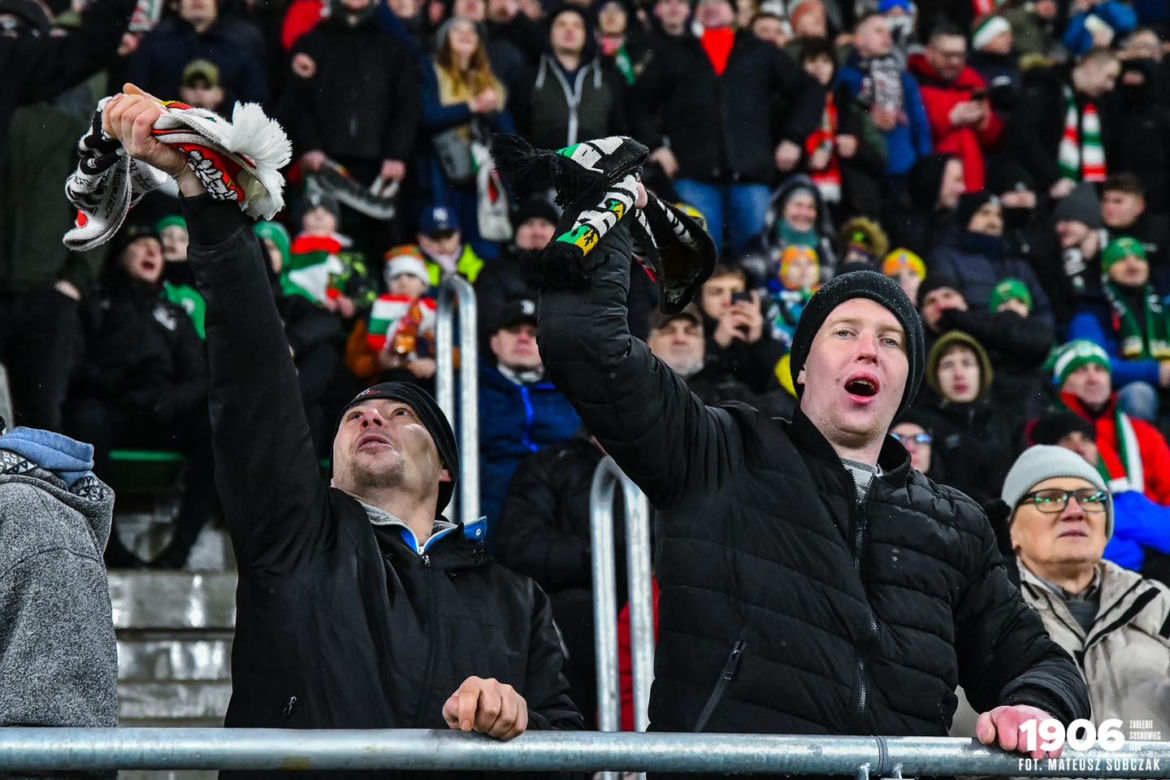 Kibice na meczu Zagłębie Sosnowiec - GKS Katowice