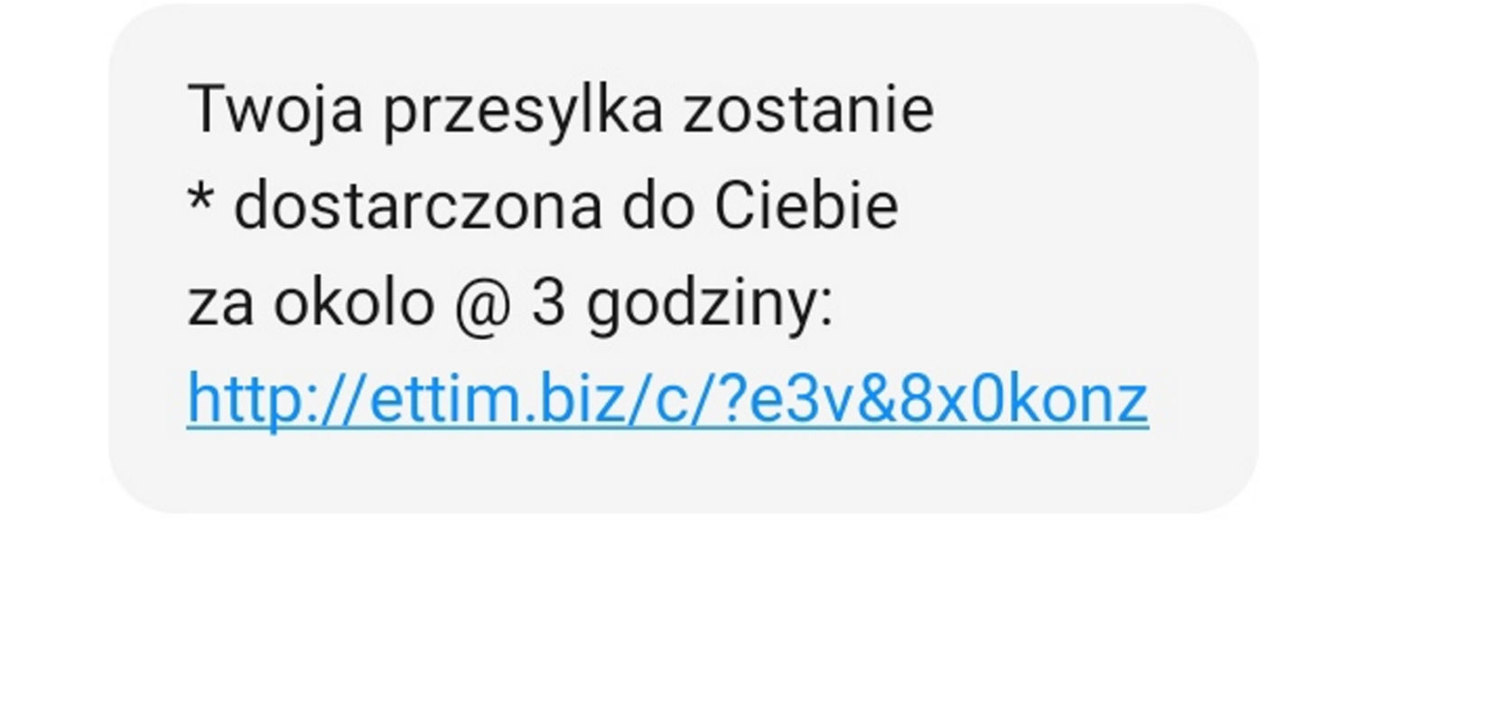 podejrzane smsy od kurierów