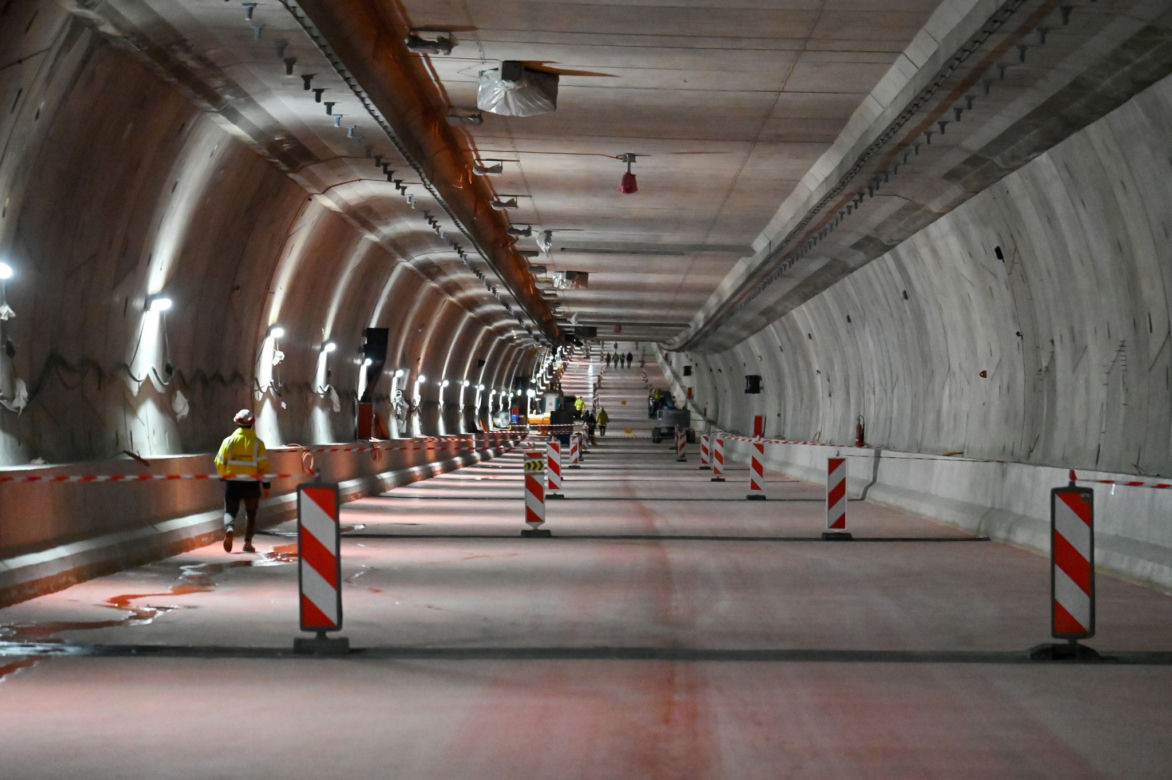 Budowa tunelu pod Świną - luty 2022