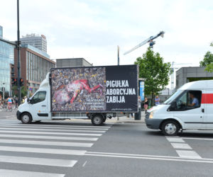 Leciała krew i kebaby. Starcie w centrum Warszawy przy furgonetce antyaborcyjnej 