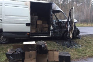 Pożar busika z „lewym” towarem. Wartościowy spirytus na dotrze na święta