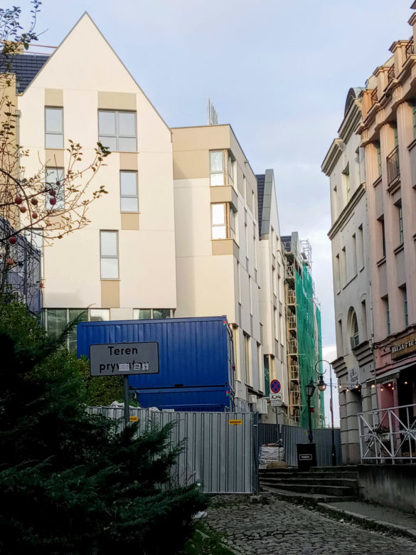 Budowa hotelu na Podzamczu - listopad 2020