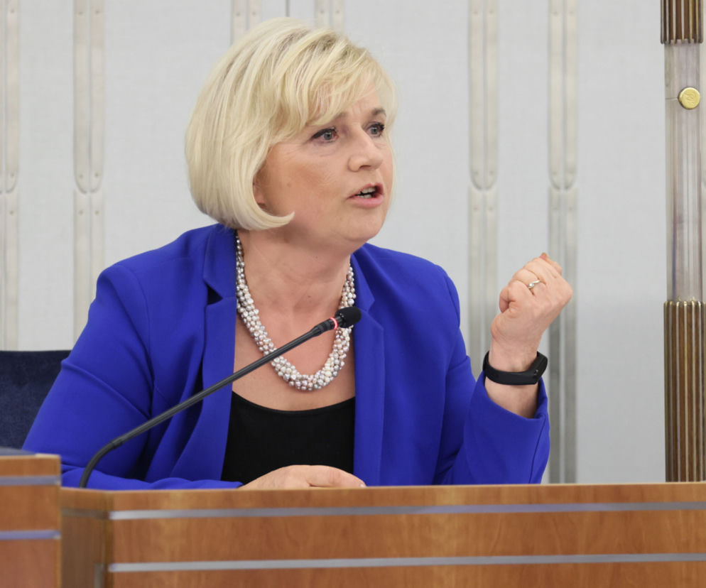 Lidia Staroń maglowana w Senacie