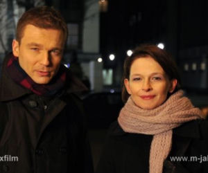 M jak miłość. Marta (Dominika Ostałowska), Andrzej (Krystian Wieczorek)