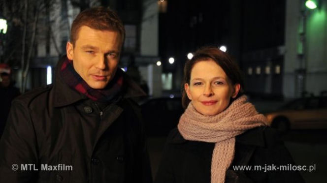 M jak miłość. Marta (Dominika Ostałowska), Andrzej (Krystian Wieczorek)