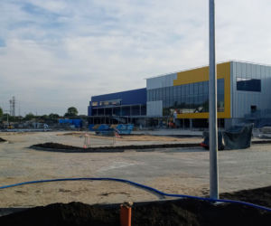Budowa sklepu IKEA w Szczecinie - październik 2020