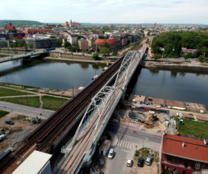 Nowy most na Wiśle w Krakowie