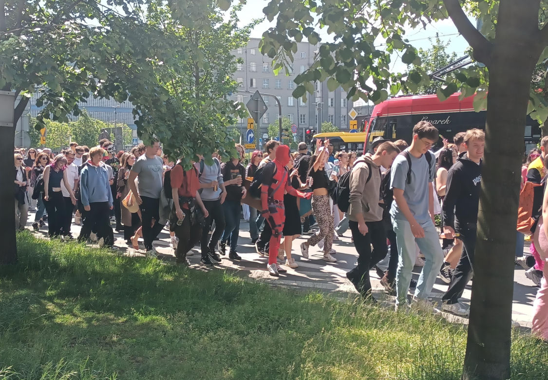 Korowód studencki rozpoczyna Juwenalia Śląskie 2025 w Katowicach