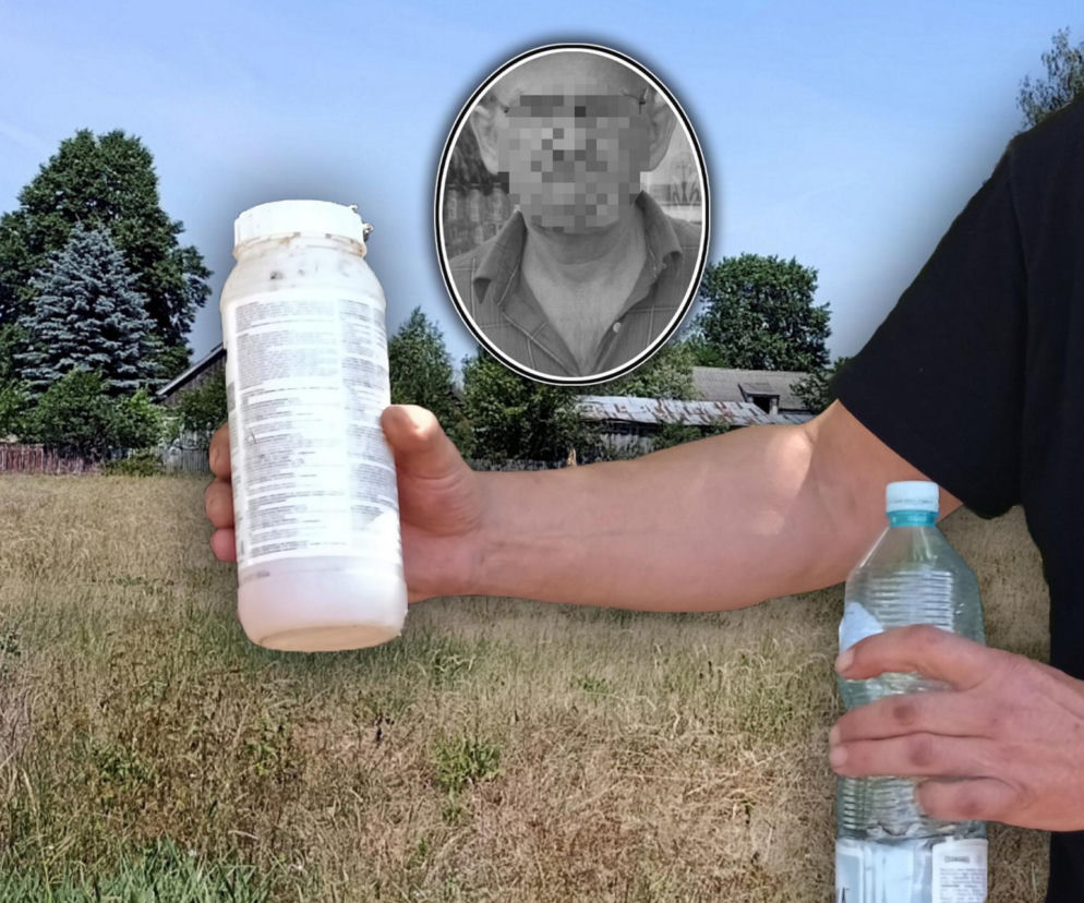Pomyłka na działce kosztowała Roberta życie. 76-latek napił się żrącego płynu na chwasty!