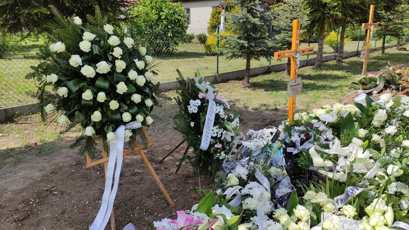 Grób Damiana, którego w Toruniu zabił pijany kierowca