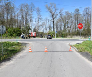 Groźny wypadek motocyklisty