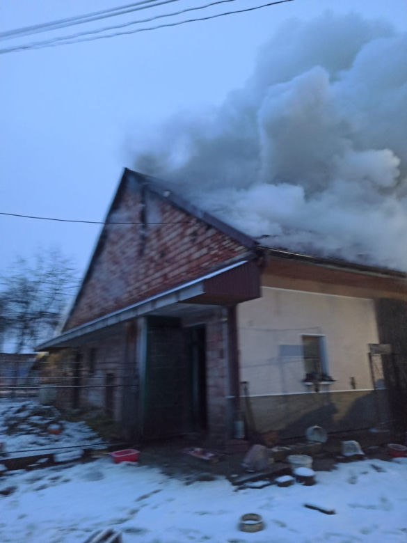 Groźny pożar w Łękawicy koło Skrzyszowa
