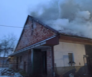Groźny pożar w Łękawicy koło Skrzyszowa
