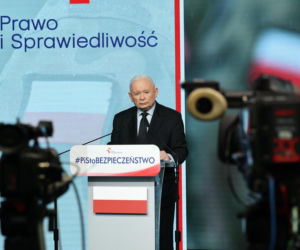 Jarosław Kaczyński mówił o NATO podczas konferencji PiS