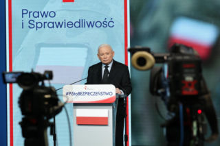 Jarosław Kaczyński mówił o NATO podczas konferencji PiS