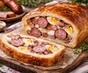 Święcelnik śląski – zapomniany hit Wielkanocy, czyli ciasto, które skrywa mięsną niespodziankę