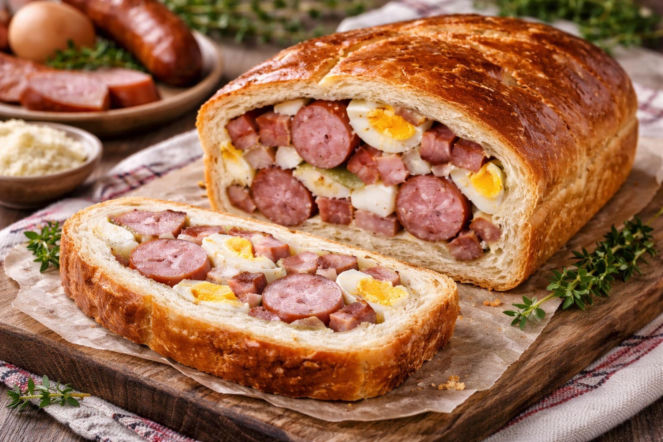 Święcelnik śląski – zapomniany hit Wielkanocy, czyli ciasto, które skrywa mięsną niespodziankę