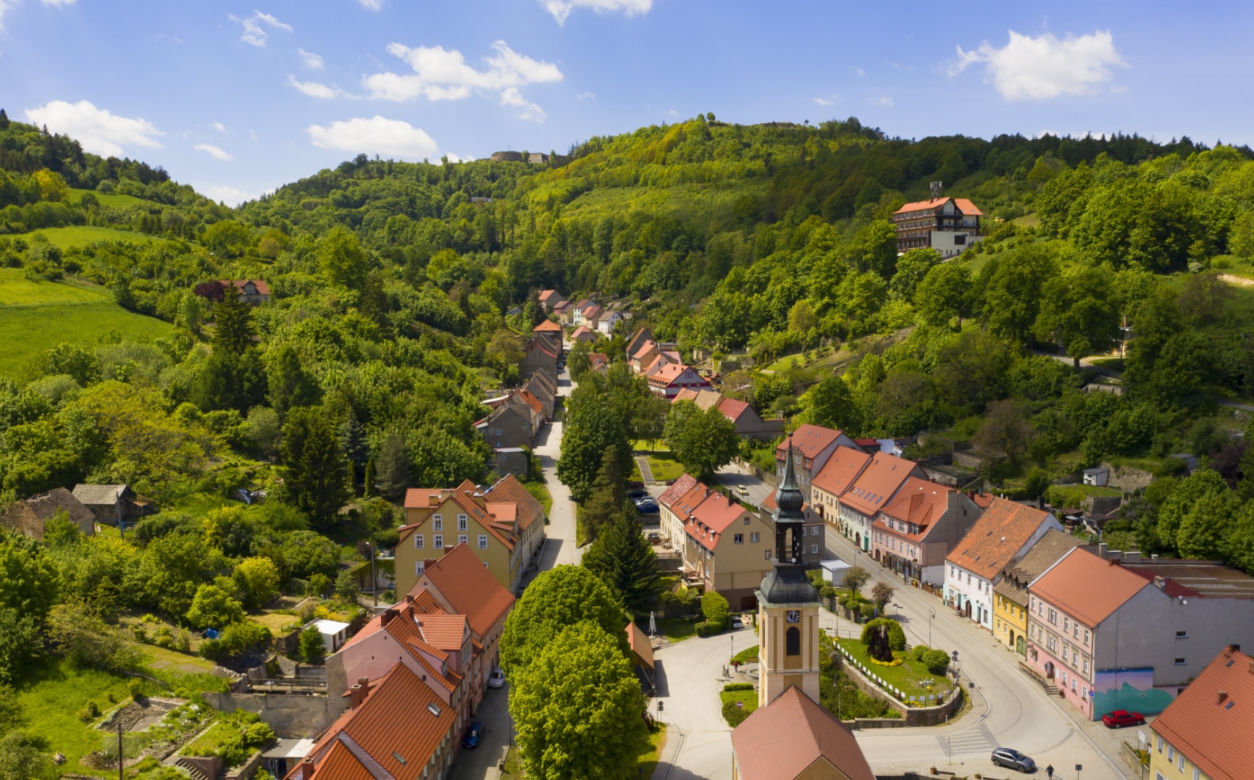 Widok na twierdzę znad miasta
