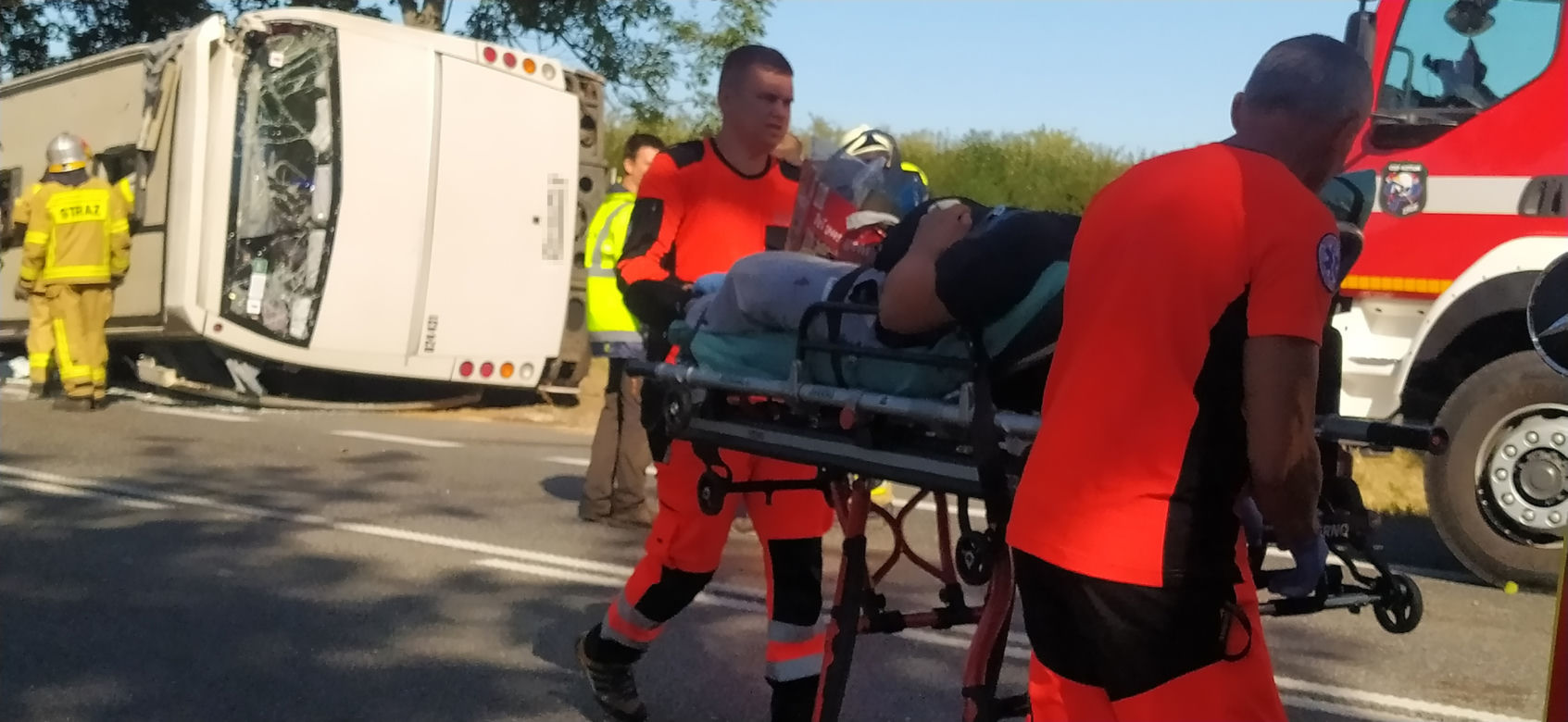 Katastrofa białoruskiego autokaru pod Mińskiem Mazowieckim. Są ranni
