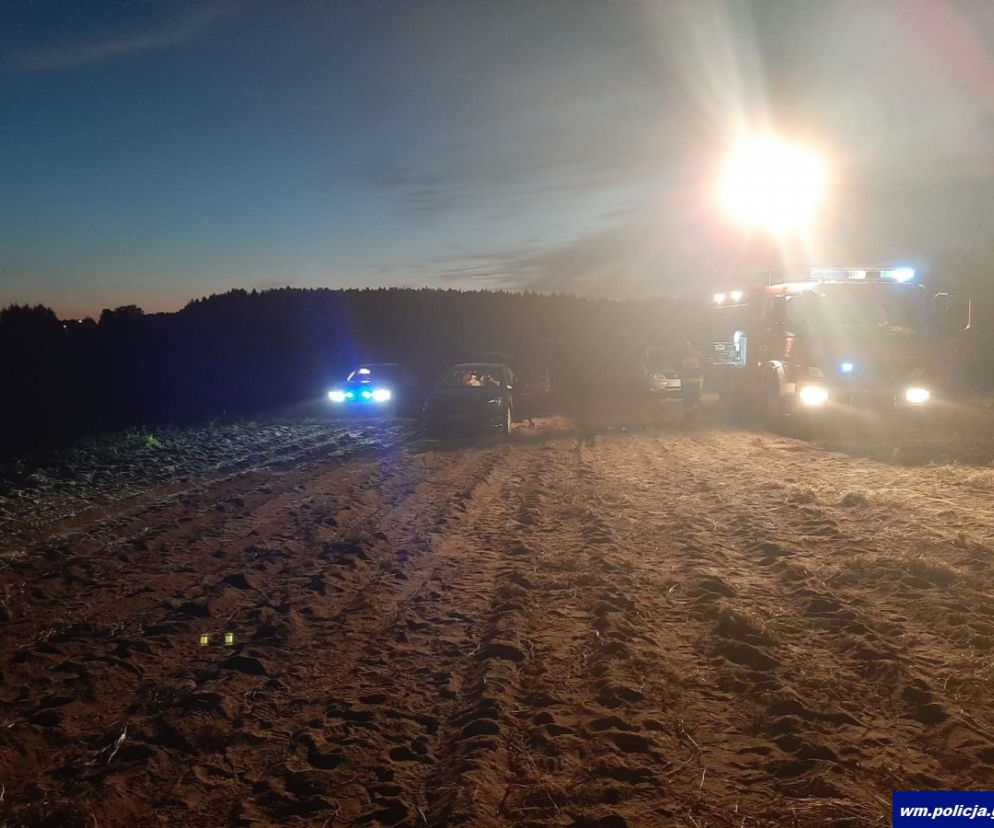 Wypadek paralotniarza w Nidzicy