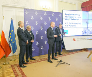 Podpisanie umowy na projekt budowy dwóch stacji na pierwszej linii metra