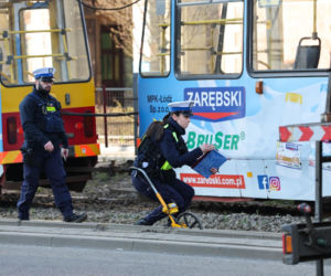 Wykolejenie tramwaju w centrum Łodzi. Są ranni