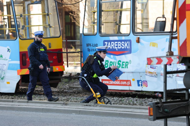 Wykolejenie tramwaju w centrum Łodzi. Są ranni