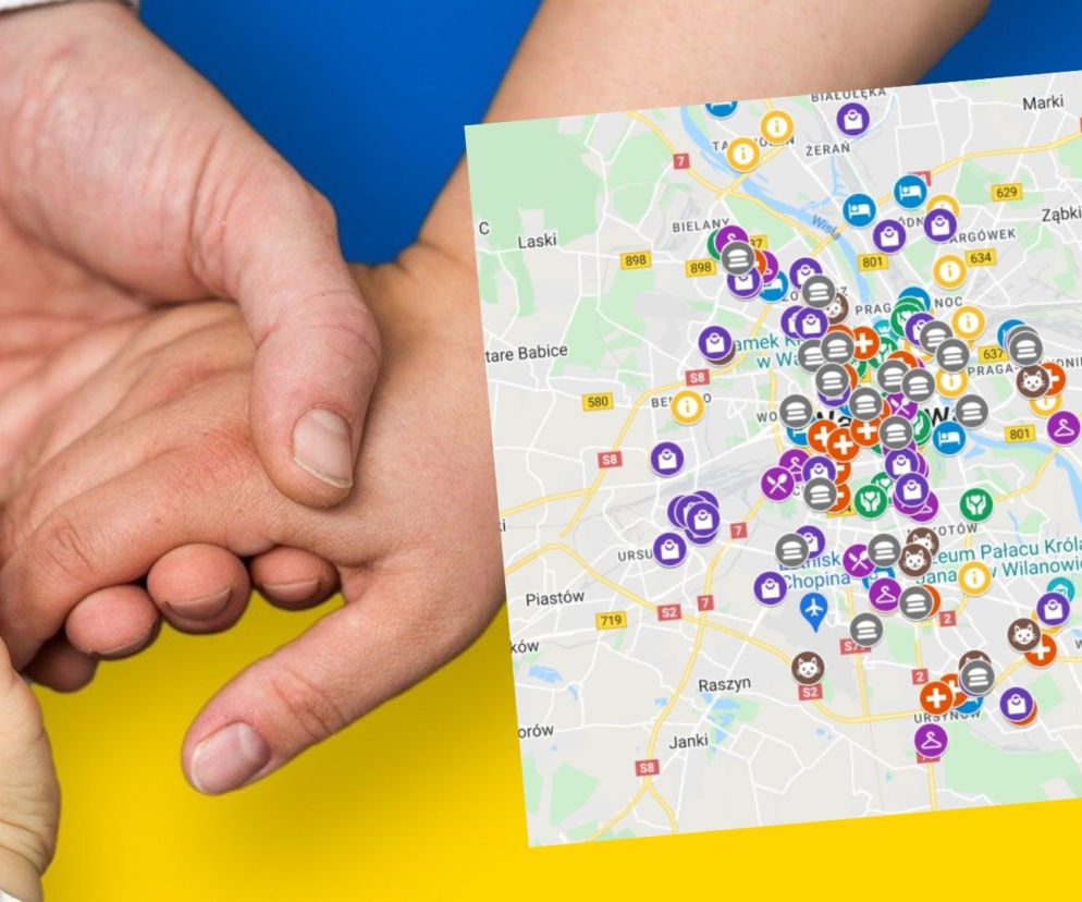 Mapa inicjatyw wsparcia dla uchodźców