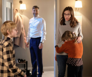 BrzydUla 2, odc. 78: Ula (Julia Kamińska), Marek (Filip Bobek), Julka (Maria Włodkowska), Kuba (Jakub Rutkowski)