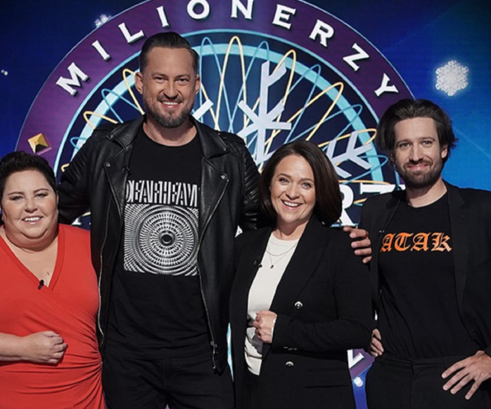 Milionerzy. Odcinek mikołajkowy: Dorota Wellman, Marcin Prokop, Ewa Drzyzga, Michał Kempa