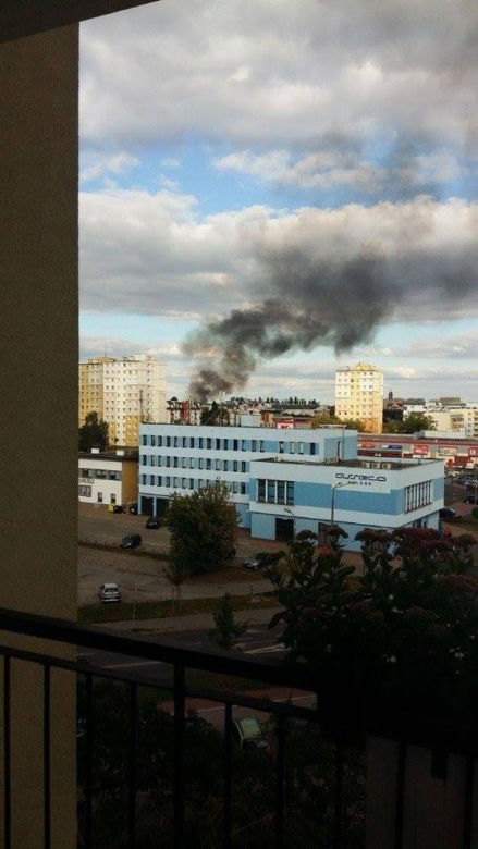 Pożar w centrum Bydgoszczy! Kłęby dymu nad miastem
