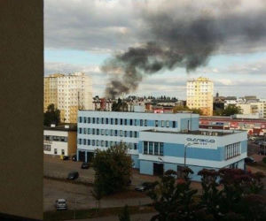 Pożar w centrum Bydgoszczy! Kłęby dymu nad miastem