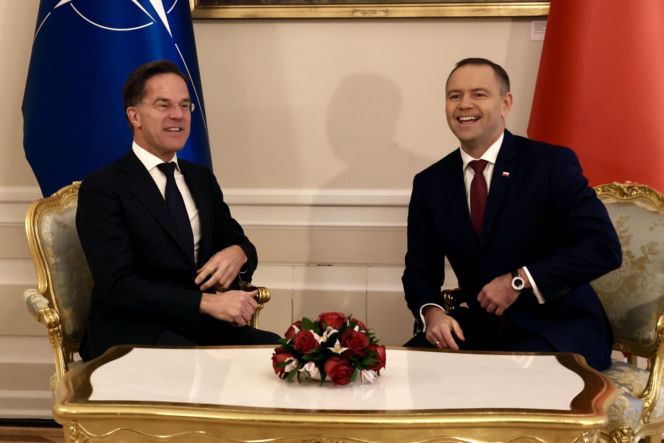 Rutte na spotkaniu z Nawrockim