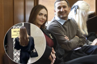 Tak Leszczak stawiła się na rozwodzie z Koterskim. Co za strój! Siedziała razem z Michałem 