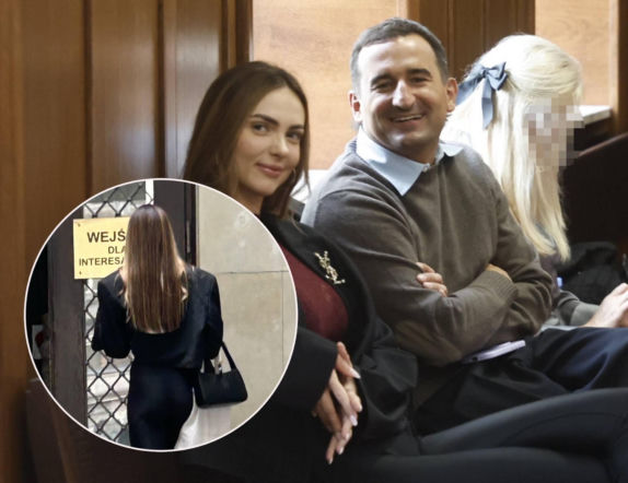 Tak Marcela Leszczak stawiła się na rozwodzie z Koterskim. Co za strój! Siedziała razem z Michałem 