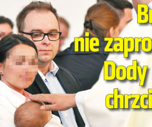 Brat  nie zaprosił  Dody na  chrzciny