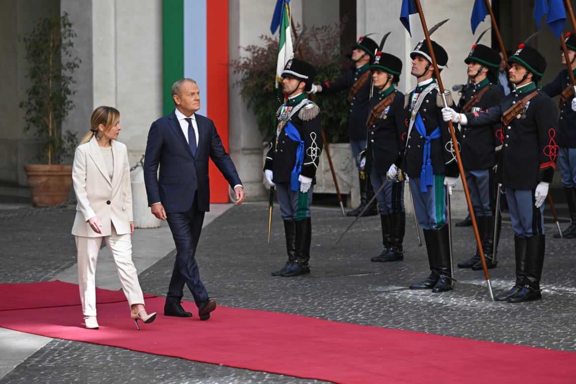 Donald Tusk spotkał się z Giorgią Meloni