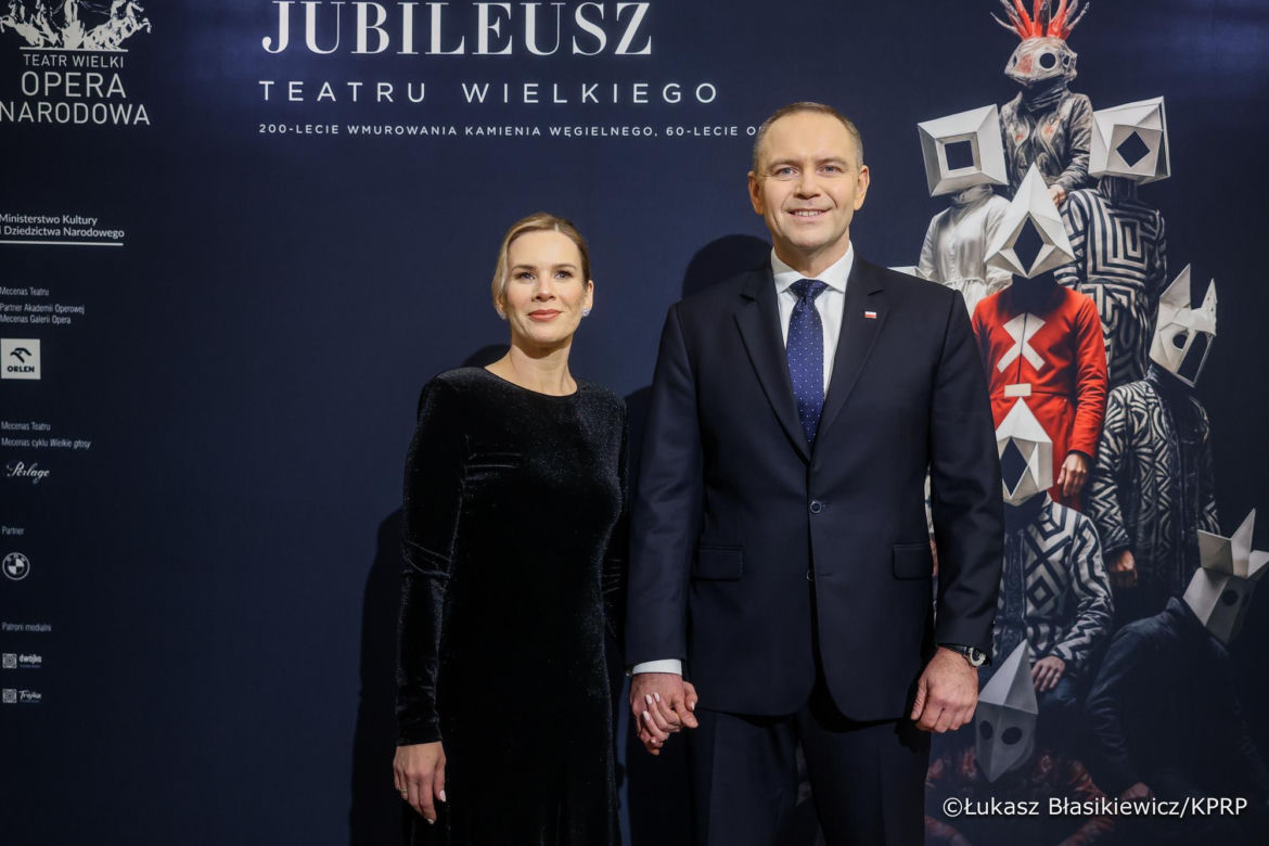 Marta Nawrocka na jubileuszu Teatru Wielkiego