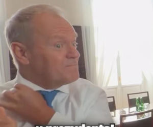 Donald Tusk na planie Rancza