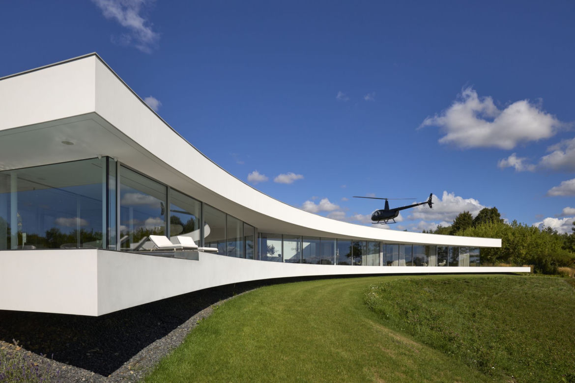 Dune House willa pod Warszawą. Autorem projektu jest Przemek Olczyk z Mobius Architekci