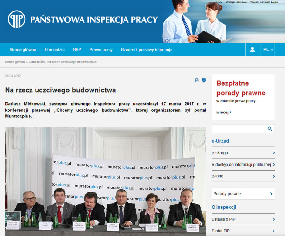 "Chcemy uczciwego budownictwa" - konferencja serwisu Muratorplus.pl