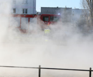 GALERIA-Awaria rury ciepłowniczej na Sadybie w Warszawie