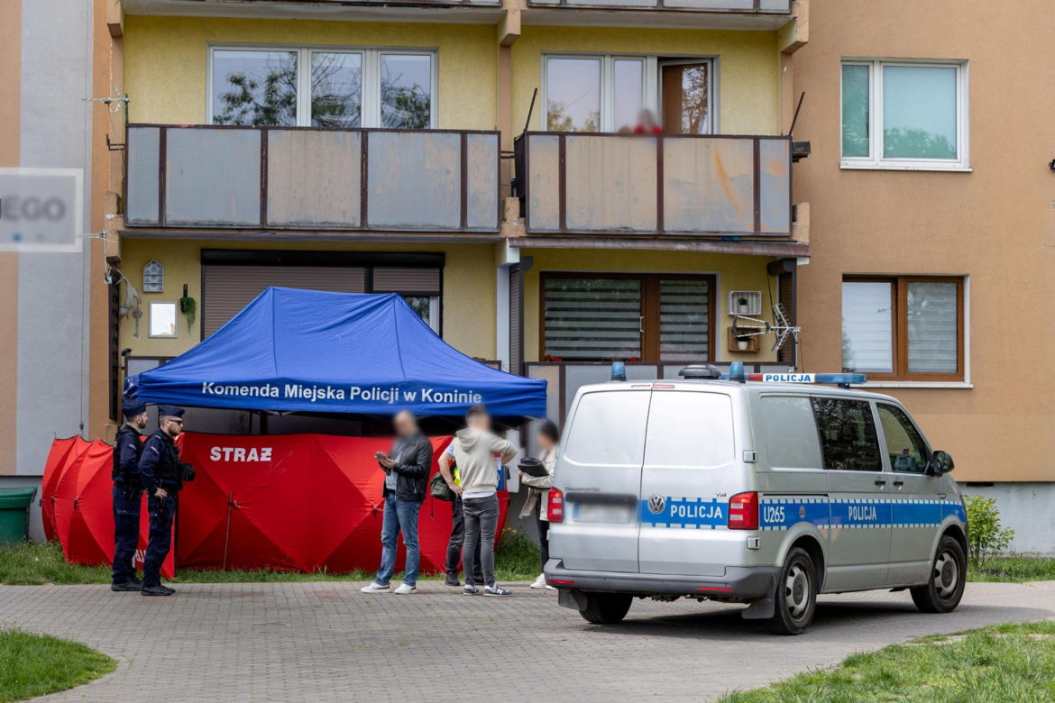 Tragedia w Koninie. Nie żyją 31-latka i małe dziecko