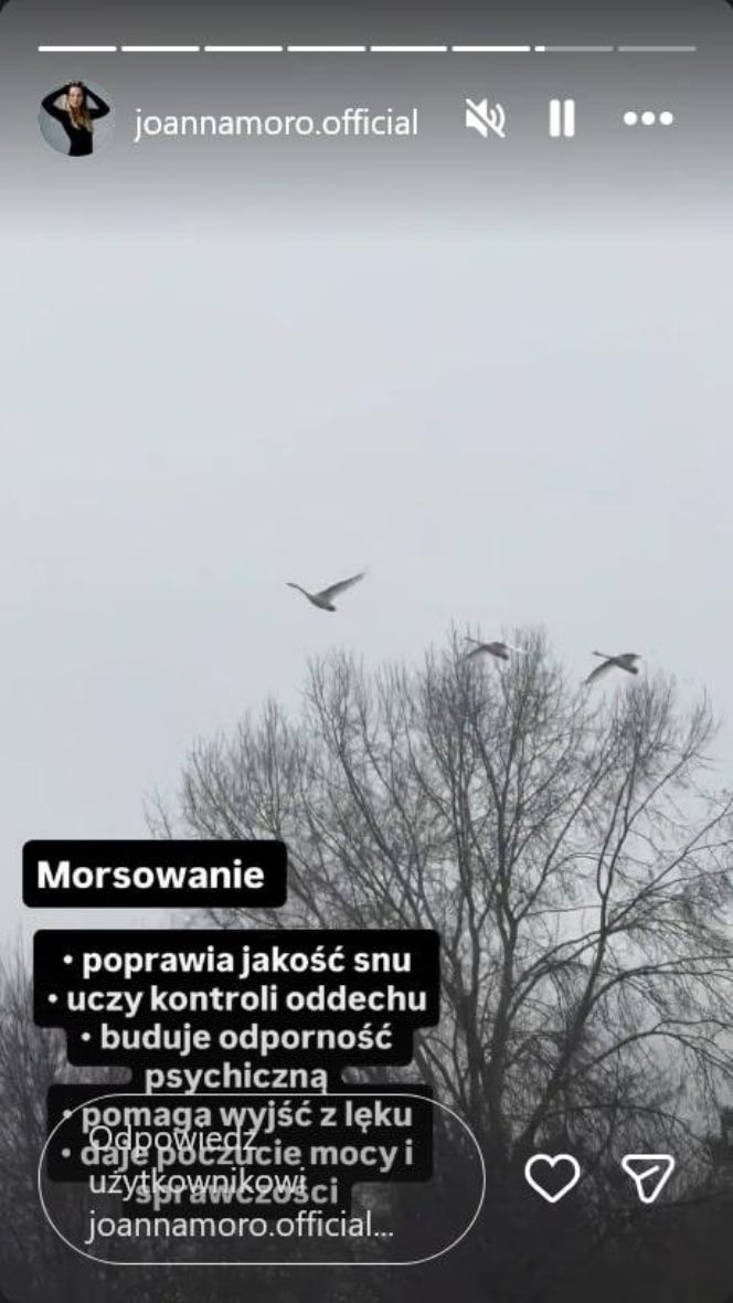 Fani drżeli o jej zdrowie, a ona… wskoczyła do lodu. Szokujące nagranie Joanny Moro!