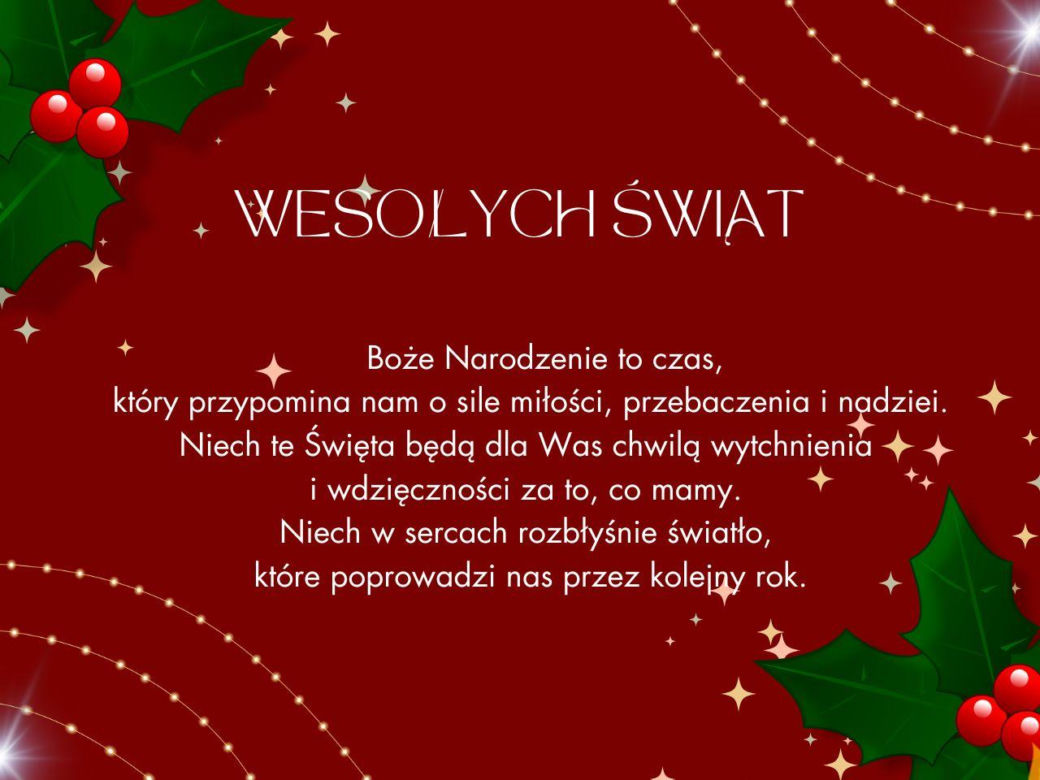 Życzenia na Boże Narodzenie