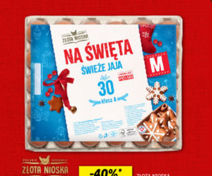 Polskie jaja Złota Nioska wielkość M 7,99 zł/30 szt, czyli 1 jajko kosztuje tylko 27 gr